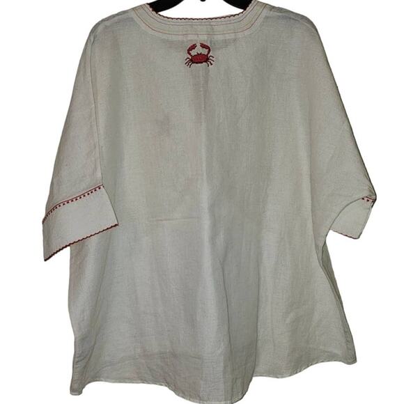 New Intropia Cross Stitch Needlepoint Embroidered Blouse $260 SIZE 38 MEDIUM - Picture 2 of 7